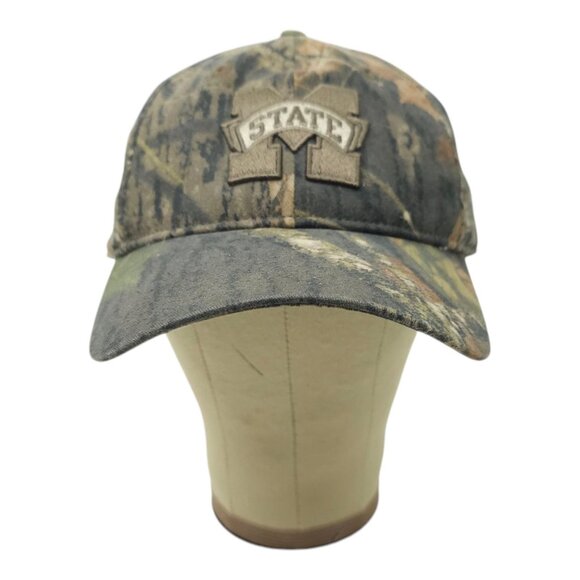 MS State Bulldogs Embroidered Patch Strapback Cap Camo Trucker NCAA Baseball Hat - Picture 10 of 15
